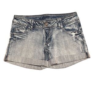 Candie's Distressed Cuffed Jean Shorts Size 5